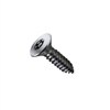 #8-15 X 2 SECURITY SCREW SIX LOBE (TORX-EQUIVALENT) PIN-IN FLAT HEAD TYPE A SELF TAPPING STAINLESS STEEL [1500 PER BOX]