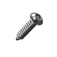 #10-12 X 1-3/4 SECURITY SCREW SIX LOBE (TORX-EQUIVALENT) PIN-IN BUTTON HEAD TYPE A SELF TAPPING STAINLESS STEEL