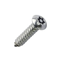 #10-12 X 1-1/4 SECURITY SCREW SIX LOBE (TORX-EQUIVALENT) PIN-IN PAN HEAD TYPE A SELF TAPPING STAINLESS STEEL