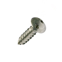 #10-12 X 1 SECURITY SCREW SPANNER OVAL HEAD TYPE A SELF TAPPING STAINLESS STEEL