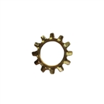 1/2 External Tooth Lock Washer Steel Zinc Yellow