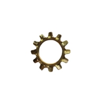 #12 External Tooth Lock Washer Steel Zinc Yellow
