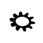 #10 External Tooth Lock Washer Stainless Steel Black Oxide