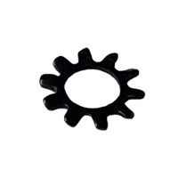 #6 External Tooth Lock Washer Stainless Steel Black Oxide