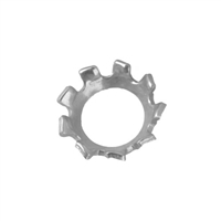 #6 External Tooth Lock Washer Countersunk Steel Zinc Yellow