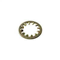 #6 Internal Tooth Lock Washer Steel Zinc Yellow