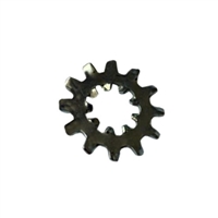 #8 External Internal Combination Tooth Lock Washer Steel Zinc