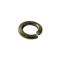 1/4 Regular (Medium) Split Lock Washer Steel Zinc Yellow