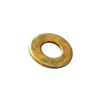 #6 Flat Machine Screw Washer Steel Zinc Yellow