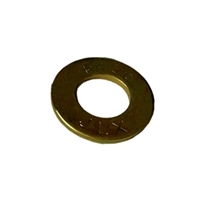#12 SAE Flat Washer Thru-Hardened Steel Zinc Yellow
