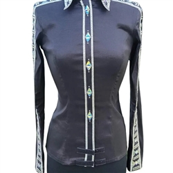 Chelsea Couture Rail Shirts, Chelsea Couture, Show Shirts, Rail Shirts, Chelsea Couture Show Clothes, Chelsea Couture apparel, Day Shirts, Simple Show Shirts, Black show clothing, Black Show Shirts