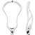 Gait icon unstrung lacrosse head available in white, black, or bone