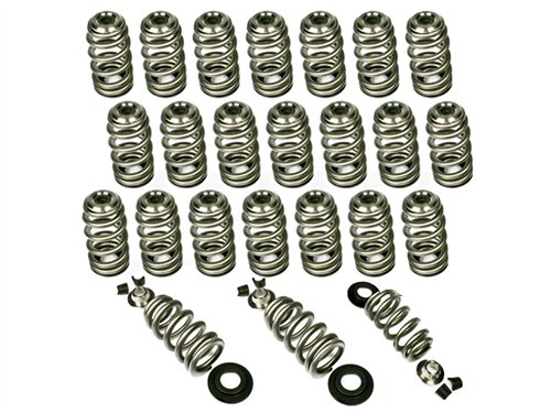 Pro Beehive Valve Spring & Retainer Kit - 1GR
Includes: Beehive Valve Springs, Titanium Retainers & Viton Valve Seals