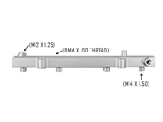 Anodized Fuel Rail (Silver)-22RE/RET