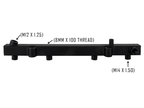 *NEW* Anodized Fuel Rail (Black)-22RE/RET