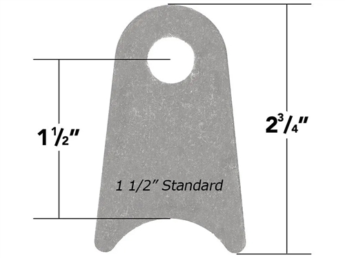 Weld On Flat Tab Standard 1 1/2" Cope 10 Pack