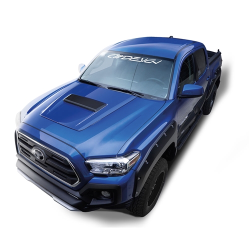 Air Design Full Kit for 2017-2019 Tacoma (Black Applique, With OE Style Hood Scoop)