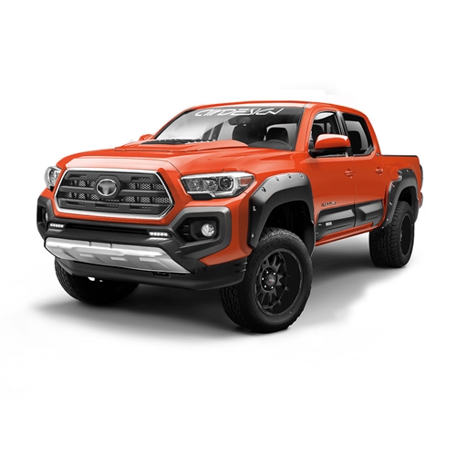 Air Design Full Kit for 2017-2019 Tacoma (Black Applique, With AD Style Hood Scoop)