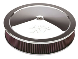 K&N Air Filter - 11" x 2" Air Assembly - Chrome