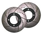 Celica (82-85) GT, ST, GT-S Front Cross Drilled and Slotted Rotors (Pair)