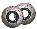 Celica (82-85) ST / GT / GT-S Rear Cross Drilled and Slotted Rotors (Pair)