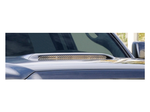 T-REX Polished SS Upper Class Simulated Mesh Hood Scoop Insert For 2012-2015 Tacoma