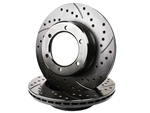 2003-2020 Cross Drilled Slotted Rotor Front (319mm Rotors)  (6 Lug / Set of 2)
