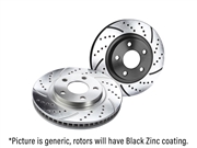 Tacoma Cross Drilled Slotted Rotor Front (2005-2020)