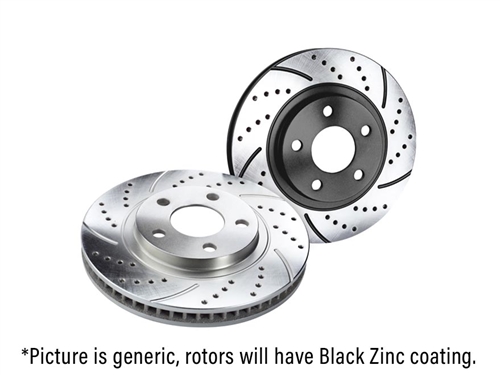 Tacoma Cross Drilled Slotted Rotor Front (2005-2020)