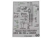 Vacuum Hose Information Decal (Federal & Canada)