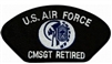 VIEW US Air Force CMSgt E-9 Retired Patch