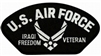 VIEW US Air Force Iraqi Freedom Veteran Patch
