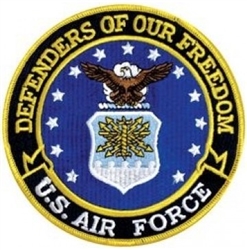 VIEW USAF Defenders Of Freedom Back Patch