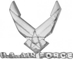 VIEW USAF Chrome Logo Lapel Pin