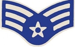 VIEW USAF Senior Airman E4 Rank Pin