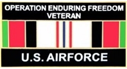 VIEW USAF Afghanistan Veteran Lapel Pin