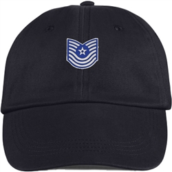 VIEW USAF MSgt Enameled Emblem Ball Cap