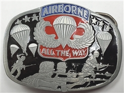 VIEW US Army Airborne All The Way Belt Buckle
