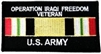 VIEW Operation Iraqi Freedom Veteran US Army Patch