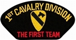 VIEW 1st Cavalry Division "The First Team" Patch