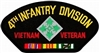 VIEW 4th Infantry Division Vietnam Veteran Patch