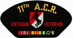 VIEW 11th Armored Cavalry Regiment Vietnam Veteran Patch