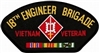 VIEW 18th Engineer Brigade Vietnam Veteran Patch