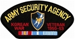 VIEW Army Security Agency Korea Veteran Patch