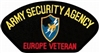 VIEW Army Security Agency Europe Veteran Patch
