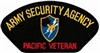 VIEW Army Security Agency Pacific Veteran Patch