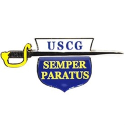 VIEW US Coast Guard Semper Paratus Lapel Pin