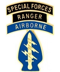 VIEW Airborne Ranger Special Forces Lapel Pin