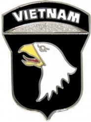 VIEW 101st AB Div Vietnam Pin
