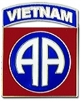 VIEW 82nd AB Division Vietnam Lapel Pin